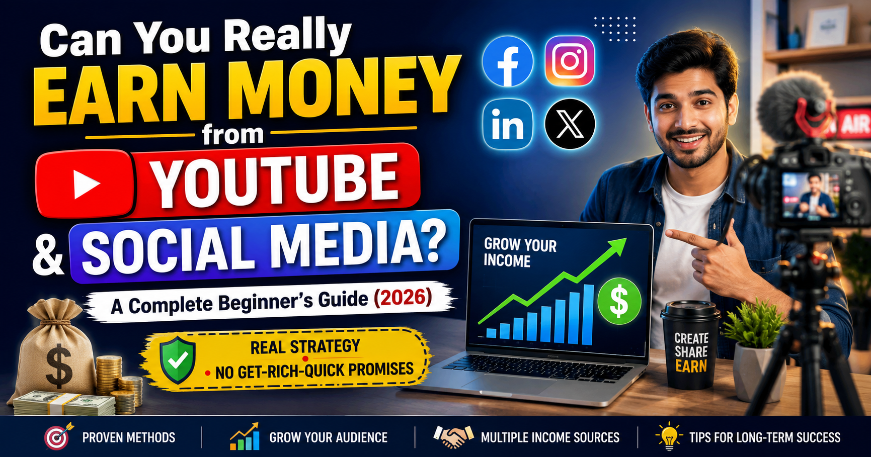 Can You Really Earn Money from YouTube and Social Media? A Complete Guide to Building a Sustainable Online Income in 2026